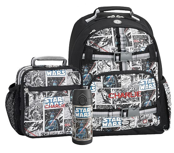 Star Wars™ Glow-in-the-dark Comics Backpack & Lunch Bundle, Set Of 3 | Pottery Barn Kids