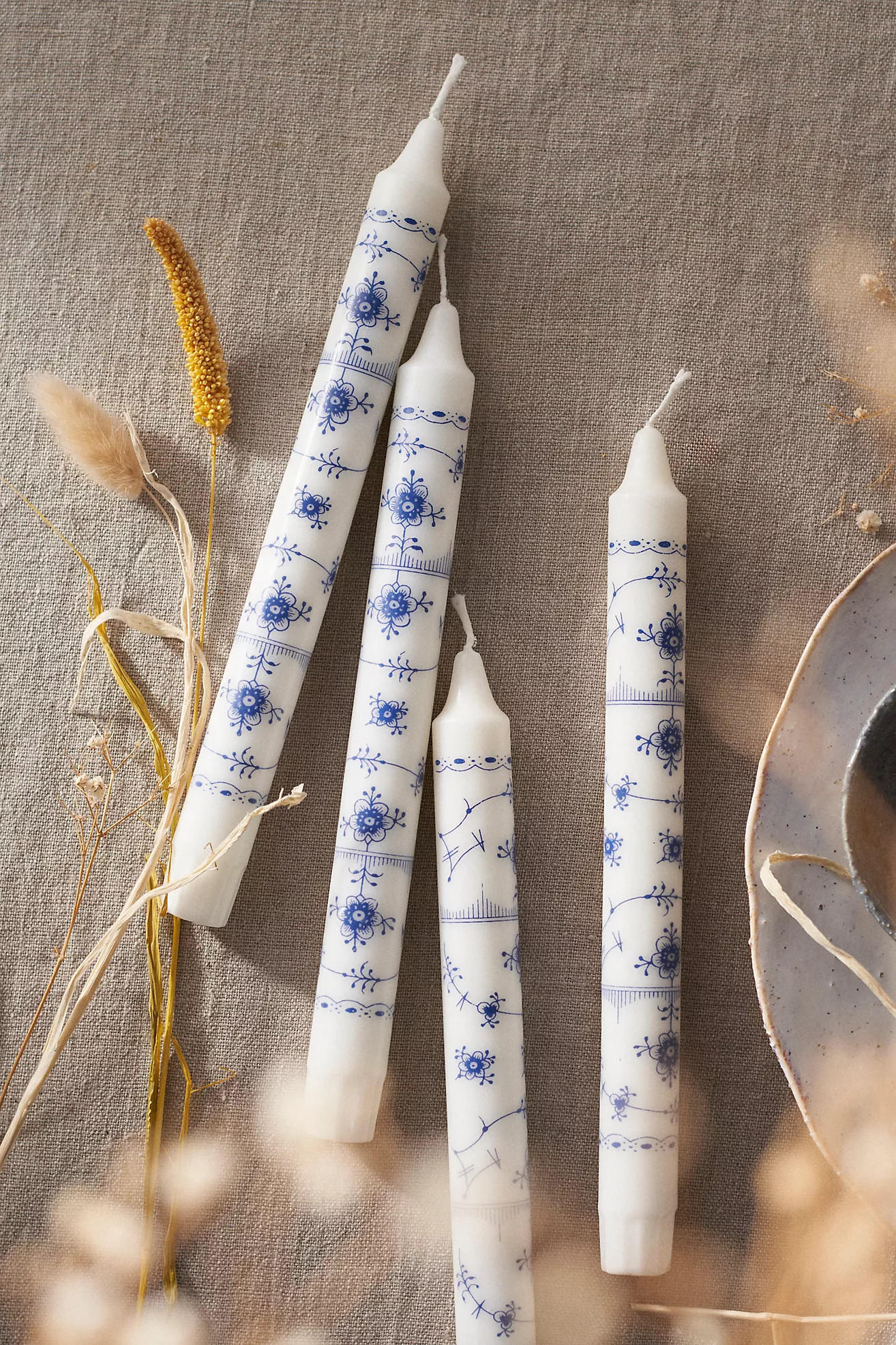 Chinoiserie Tapers, Set of 4 | Terrain