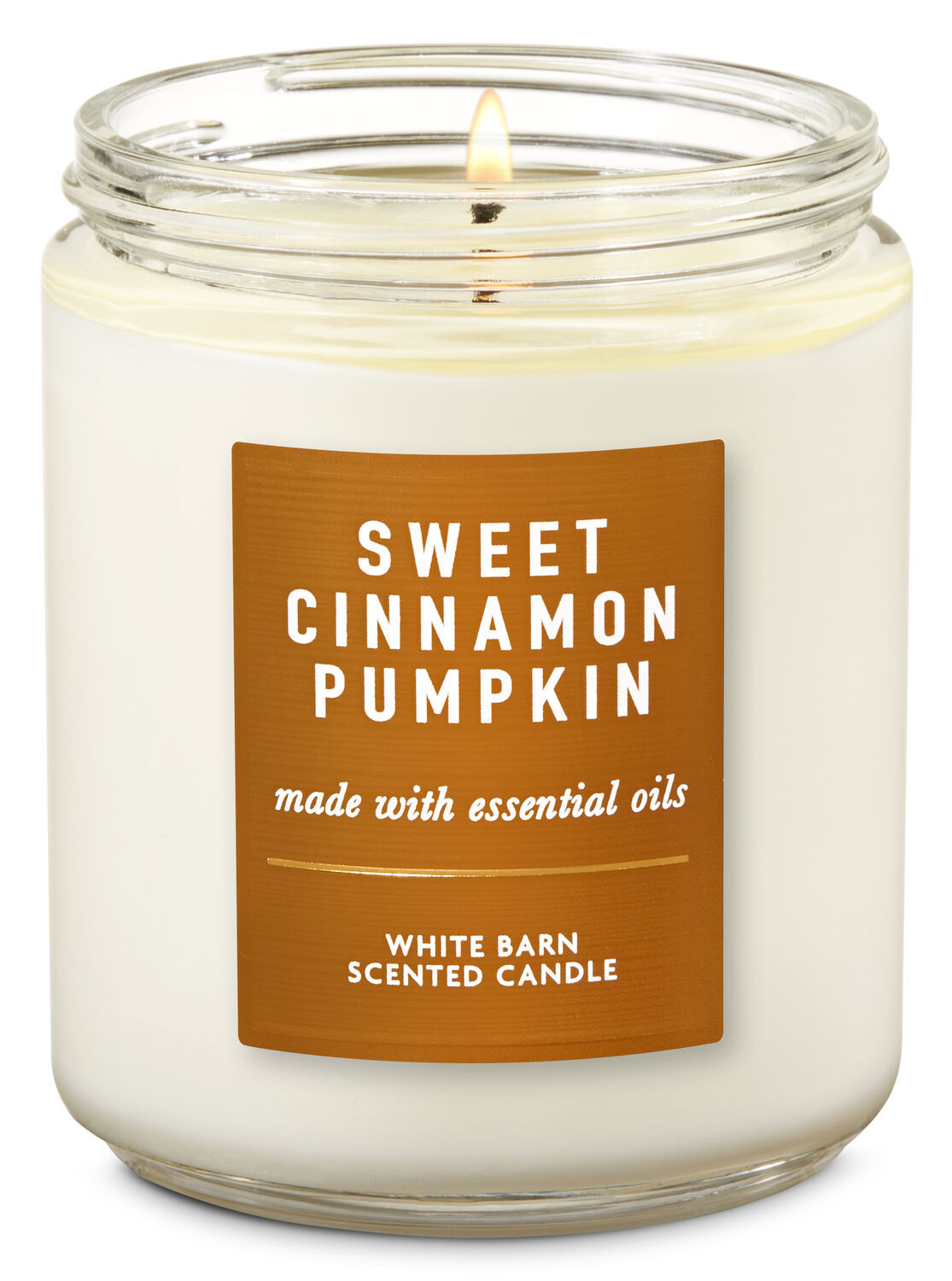 Sweet Cinnamon Pumpkin Single Wick Candle | Bath & Body Works