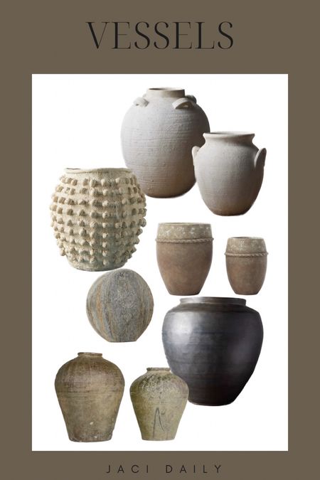 A round up of my favorite vessels! 

#pots #vessels #planters
#springdecor 

#LTKFind #LTKstyletip #LTKhome
