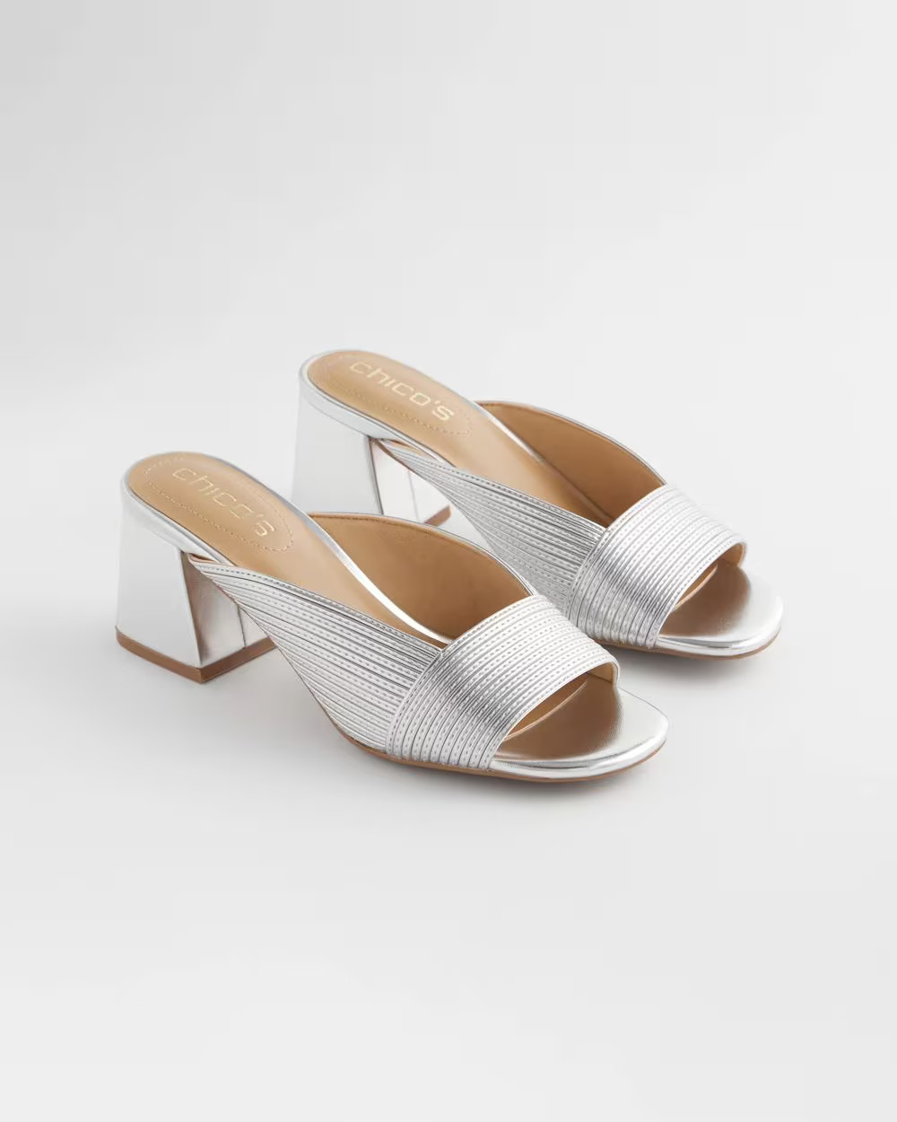 Vinia Metallic Rope Block Heels | Chico's