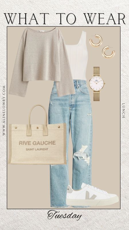 What to wear this Tuesday - Lunch . Casual chic 