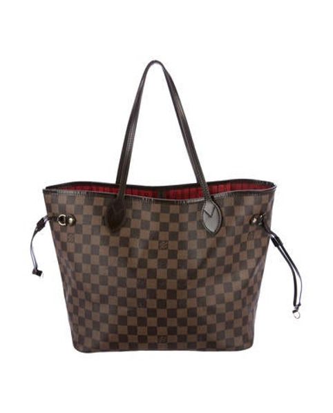 Louis Vuitton Damier Ebene Neverfull MM Brown | The RealReal