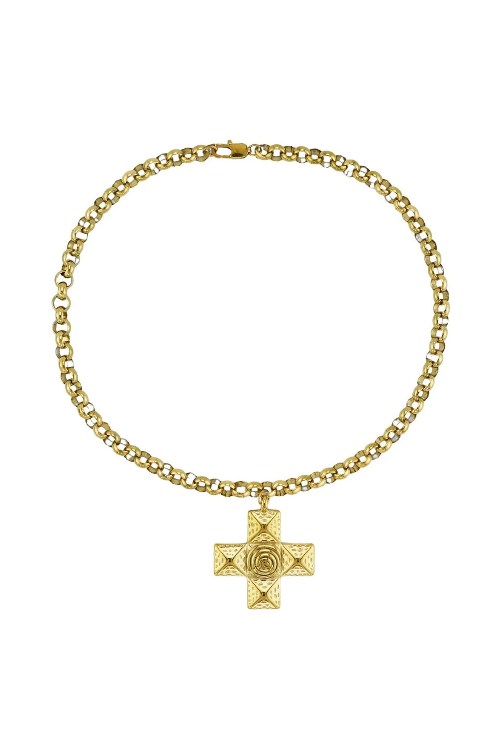 Anastasia Gold Cross Pendant Necklace | 12th Tribe
