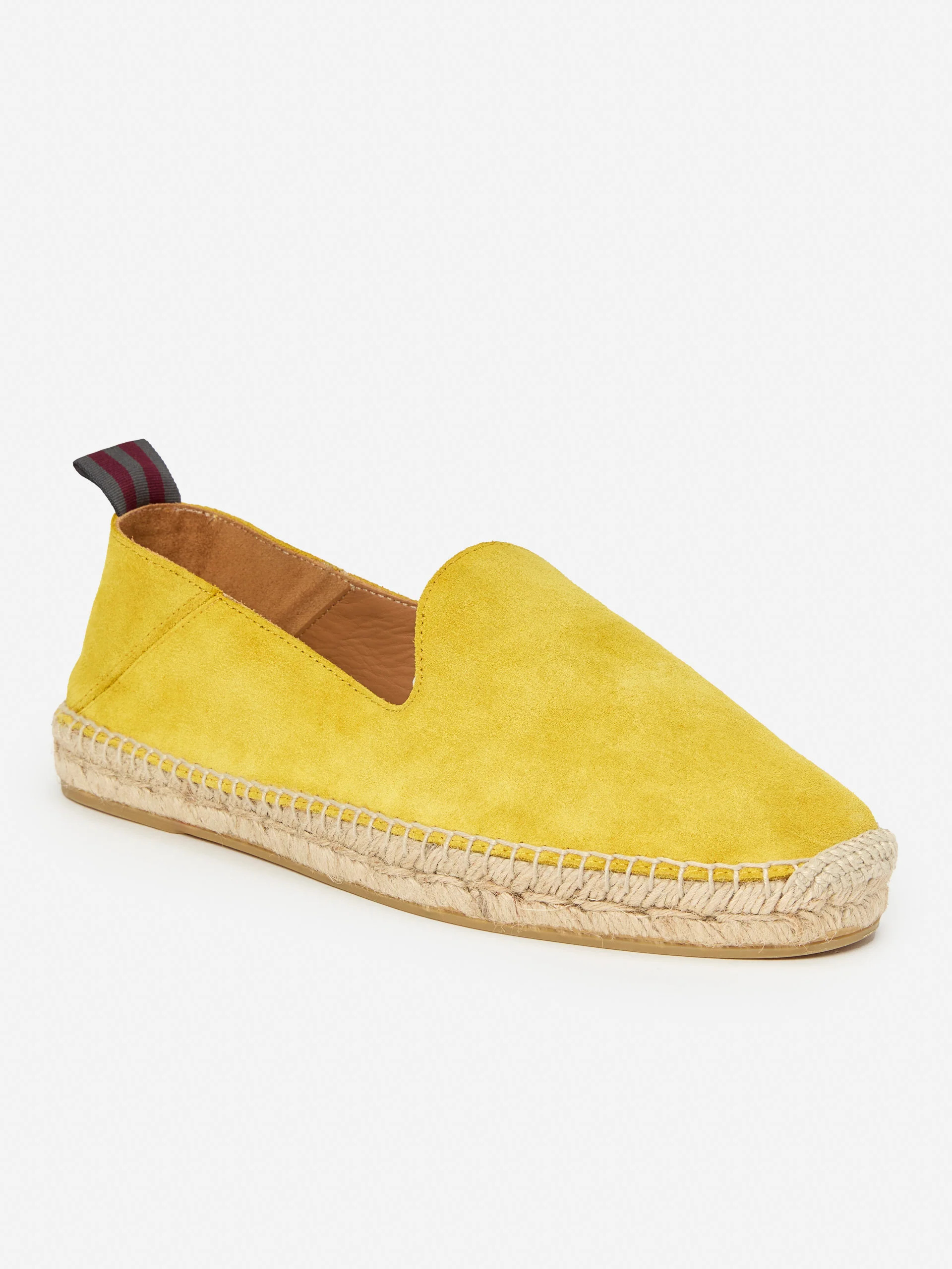 Yellow Solid Rafe Suede Espadrilles | Men's Shoes  | J.McLaughlin | J.McLaughlin