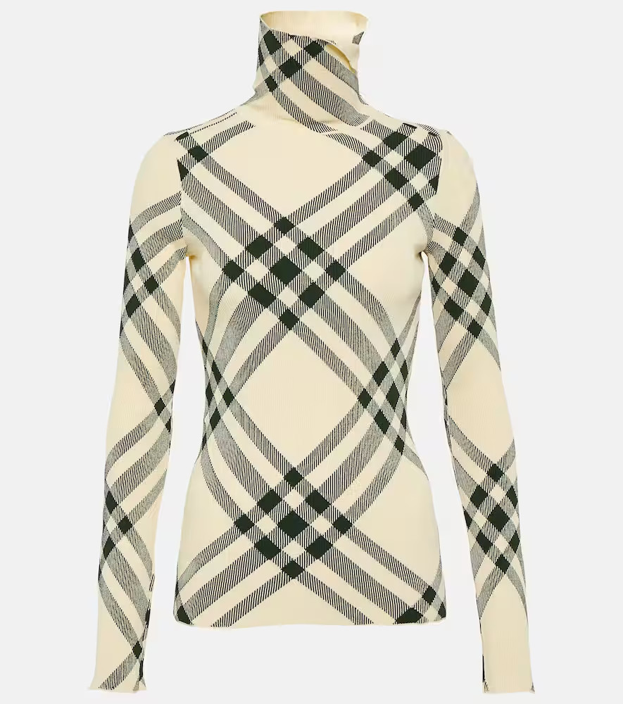 Burberry Burberry Check turtleneck sweater | Mytheresa (US/CA)