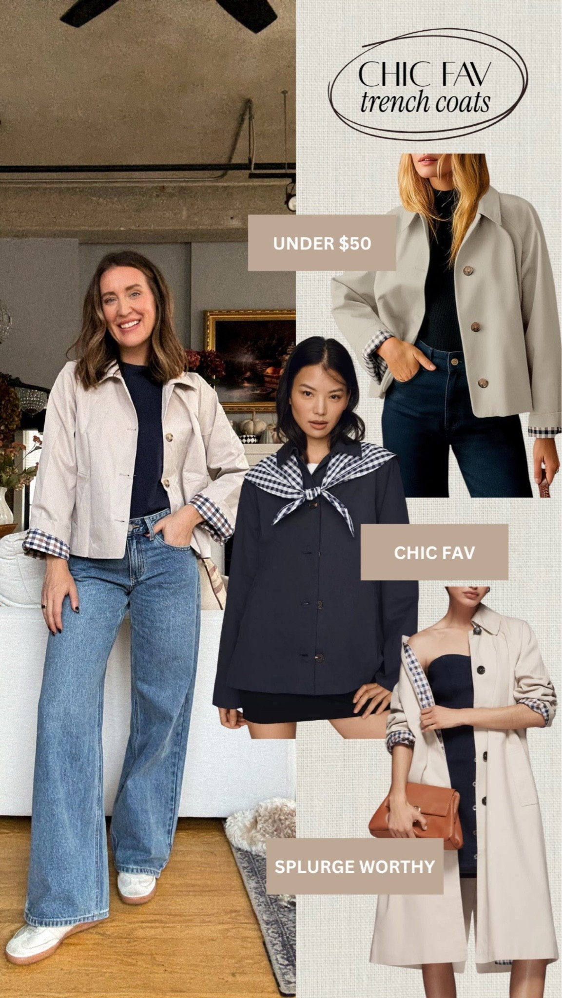 Chic fav trench coats! Major fall trend 😍