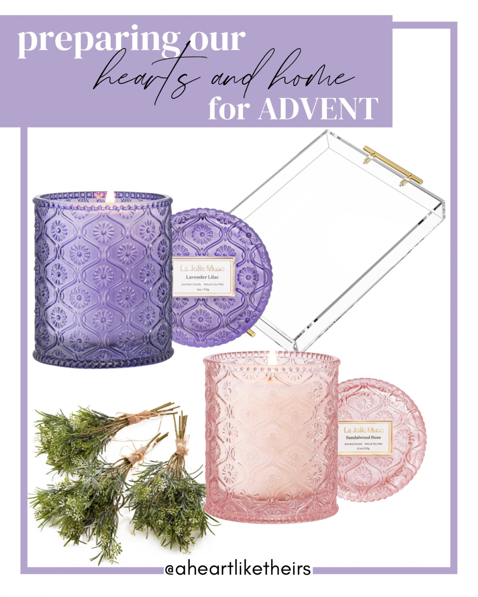 Preparing our hearts and homes for advent! Advent is such a beautiful season and I can't wait! All of these items are Amazon prime and will be delivered before the start of Advent on Sunday! 💜
.
.
🏷️‼️ clickable coupon on both candles, don't forget to click!

#LTKHoliday #LTKSeasonal #LTKfamily