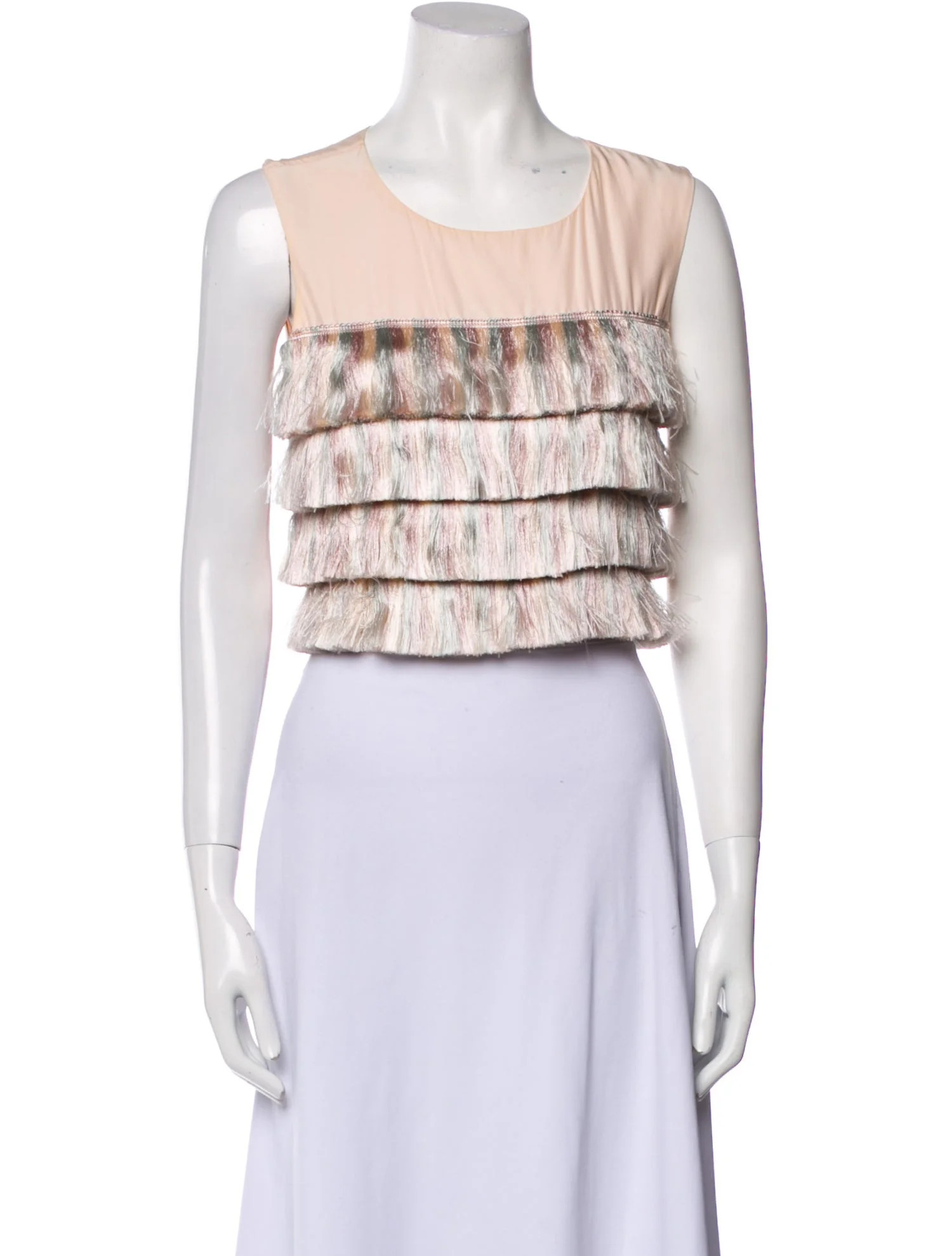 Silk Striped Crop Top | The RealReal