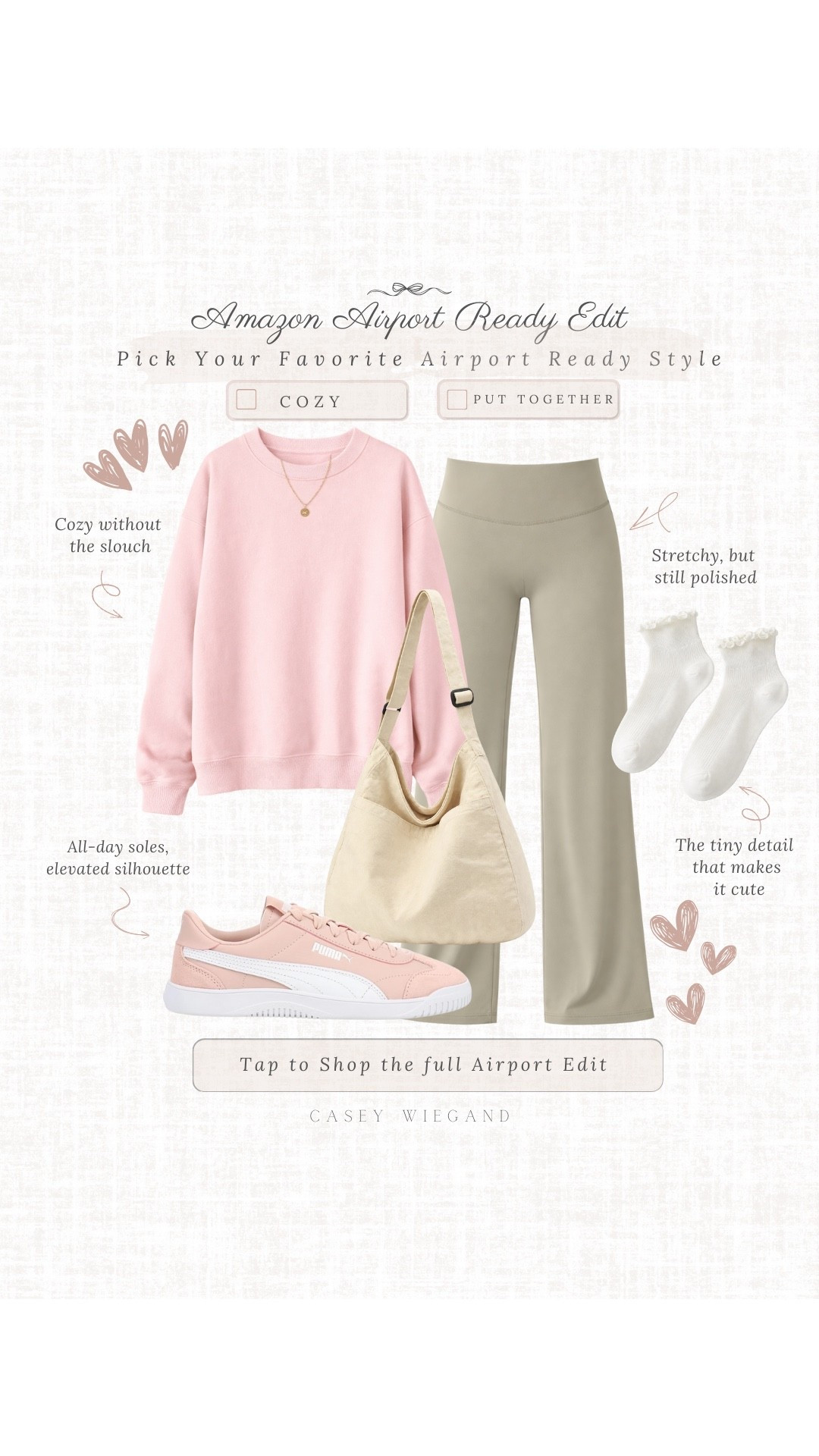 Ready for a comfortable journey? Check out these cozy airport essentials! #TravelReady

#LTKootd #LTKgrwm #LTKTravel