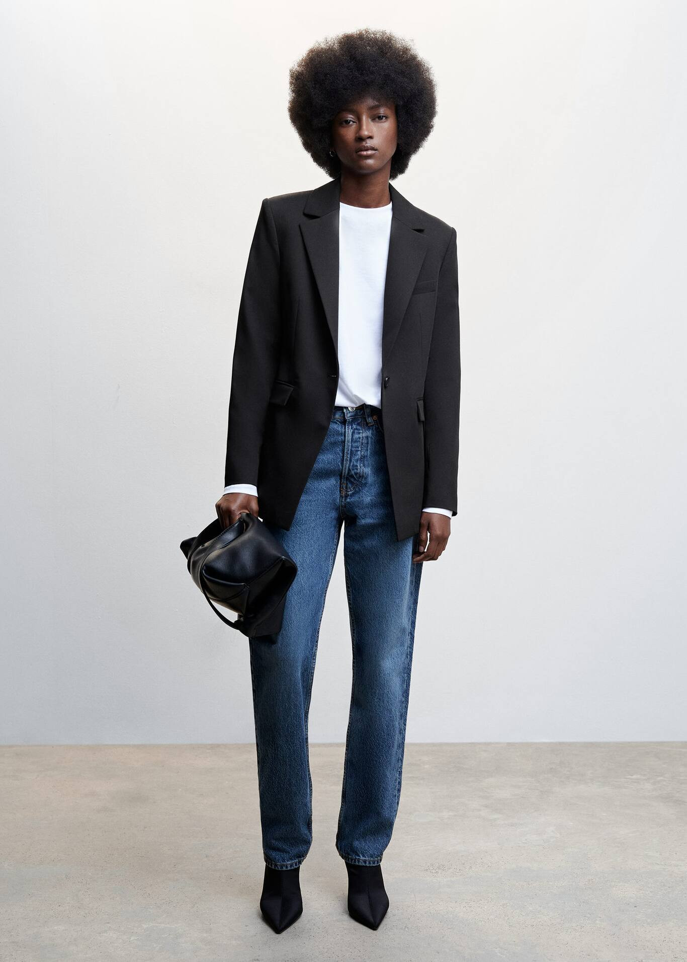 Suit blazer with buttons | MANGO (US)