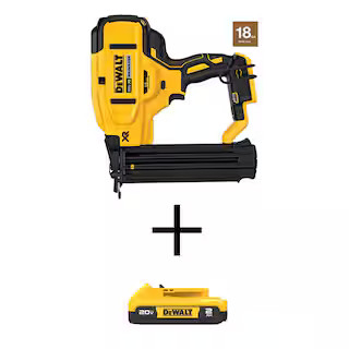 DEWALT 20V MAX XR Lithium-Ion Cordless 18-Gauge Brad Nailer with 20V MAX Compact Lithium-Ion 2.0A... | The Home Depot