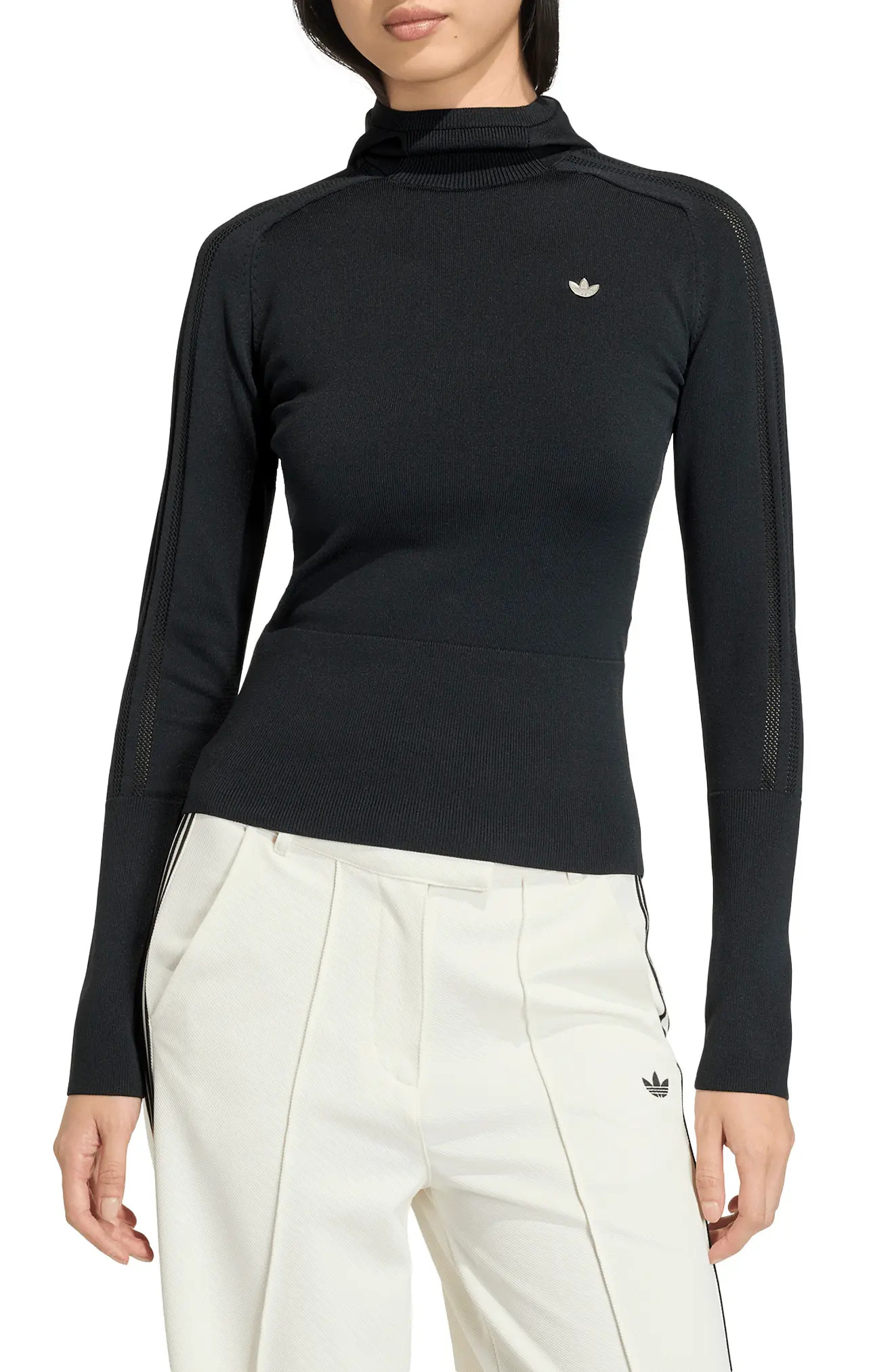 Hooded Logo Knit Sweater (Women) | Nordstromrack | Nordstrom Rack