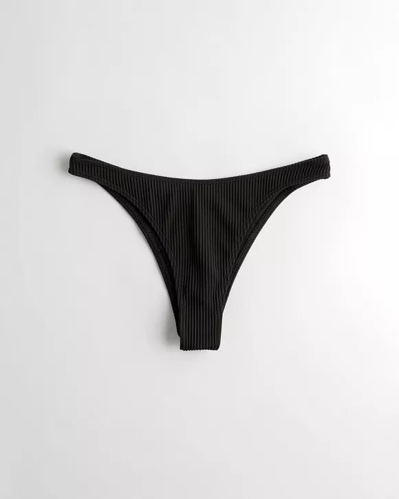 Girls Ribbed High-Leg Bikini Bottom | Girls Swimwear | HollisterCo.com | Hollister US