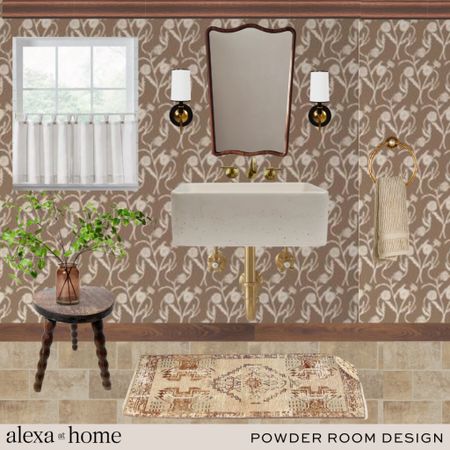 Powder room design, vintage details, cottage bathroom, lived in design, bathroom design 

#LTKhome