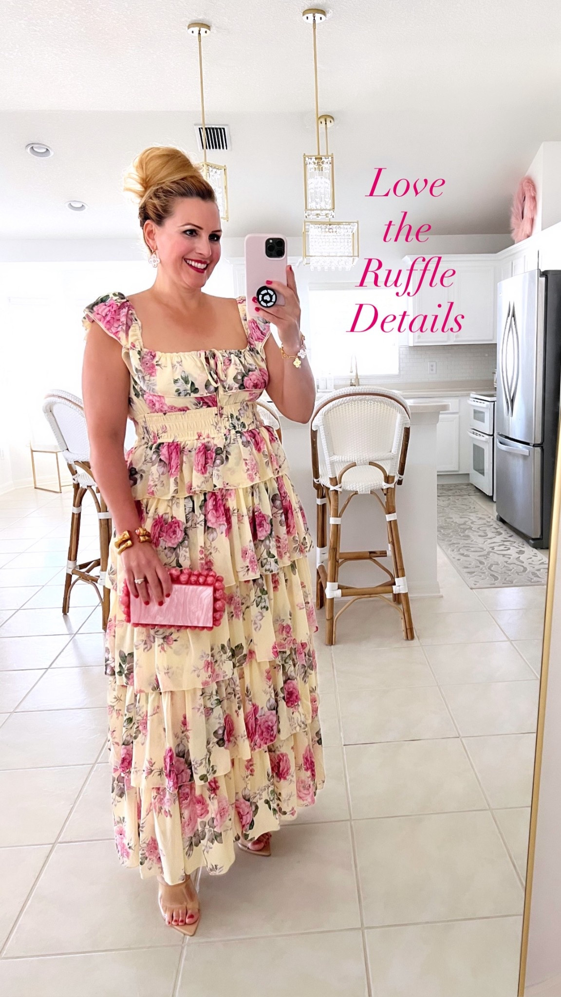 🫶🏻WEDDING GUEST DRESS: #ad You will be the bell of the ball in this stunning maxi dress. #petalandpup @petalandpup

🙌🏼It features a square neckline with tie close, thin straps with ruffle detail and a front cut out on the bust. This dress is sure to turn heads.

🙌🏼You can wear the ruffle straps on the shoulders or off the shoulders. Love the pull on design and elasticity of this dress. Not to mention, all of the tiers of flowy fabric!

🙌🏼Wearing a medium. Fits true to size. 

🙌🏼The perfect garden party dress that will look amazing when attending your next wedding.

#LTKSeasonal #LTKOver40 #LTKSaleAlert #LTKMothersDay #LTKTravel #LTKgrwm #LTKootd #LTKMidsize #LTKWedding