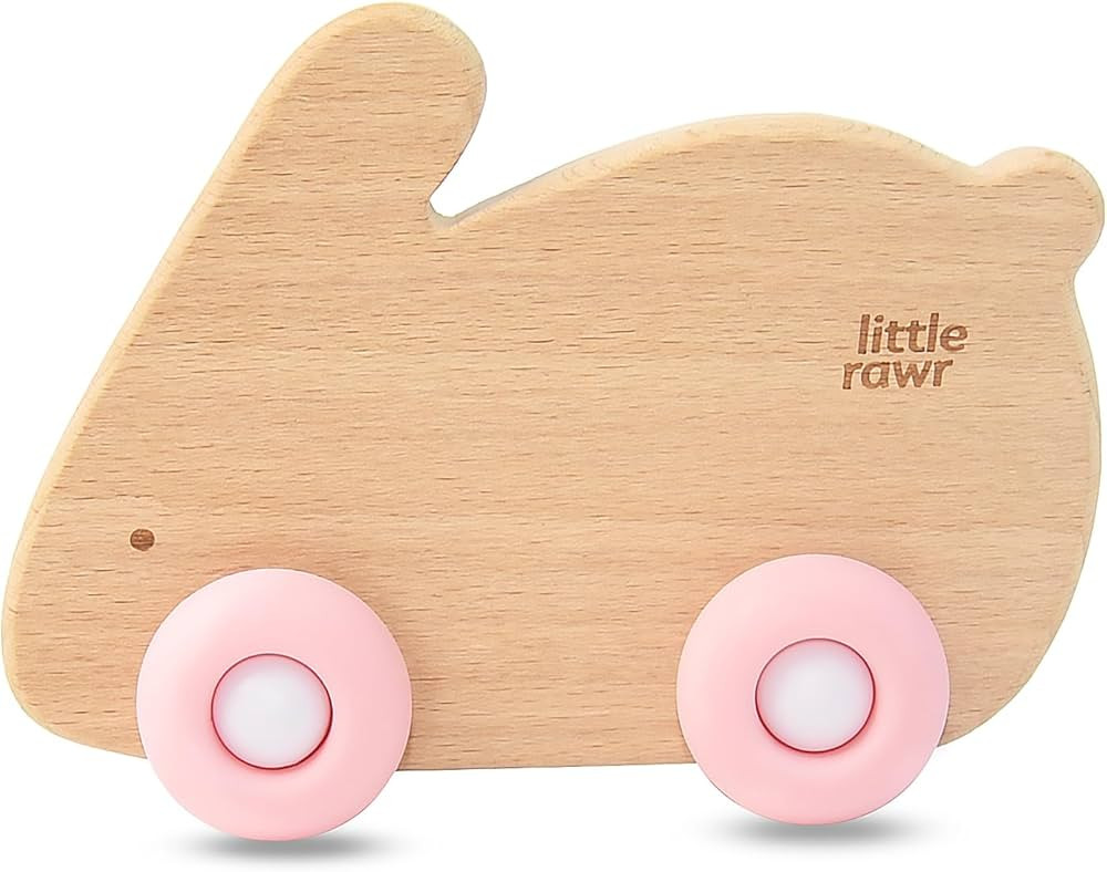 Wooden Baby Toys Car for Toddlers 1-3, Montessori Toys for Babies 0-6-12 Months, BPA Free, Phthal... | Amazon (US)