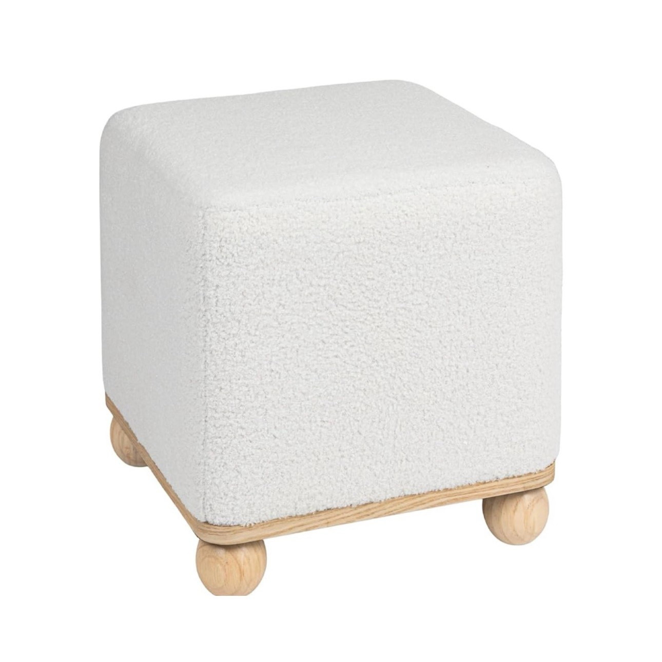 Creative Co-Op Square Boucle Upholstered Stool/Ottoman, Cream

#LTKHome #LTKFindsUnder100 #LTKStyleTip