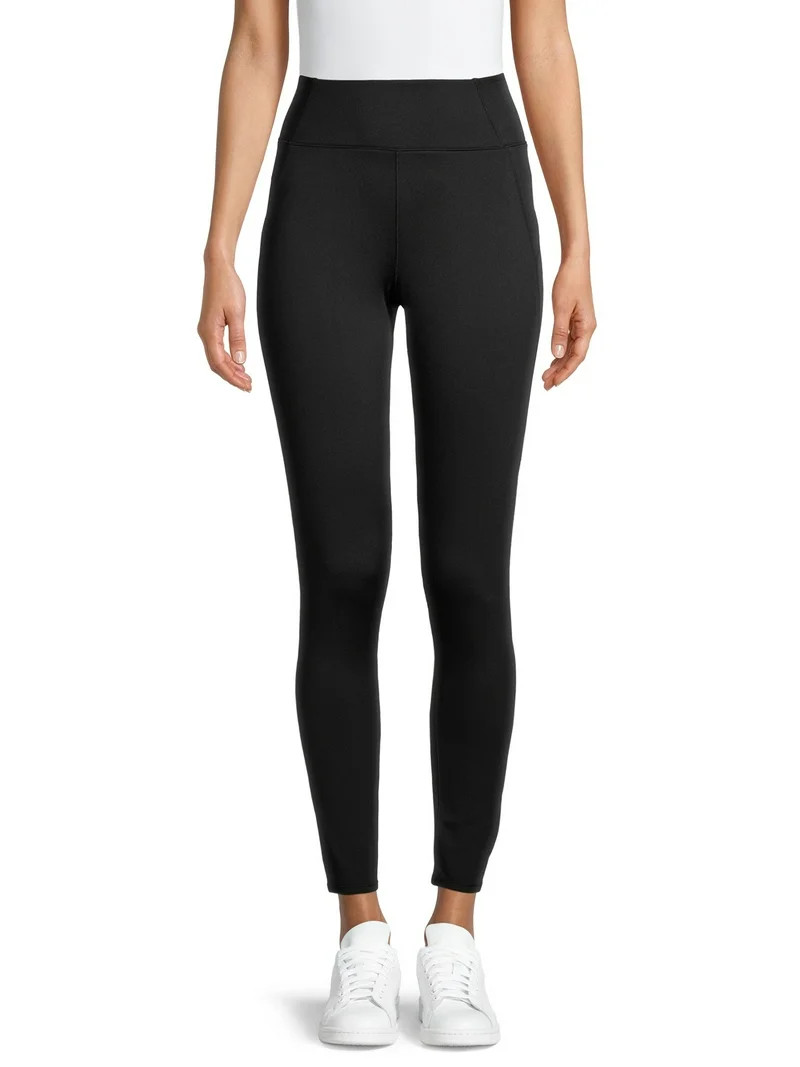 ClimateRight by Cuddl Duds Women's Plush Warmth Base Layer Leggings, Sizes XS to 4X | Walmart (US)