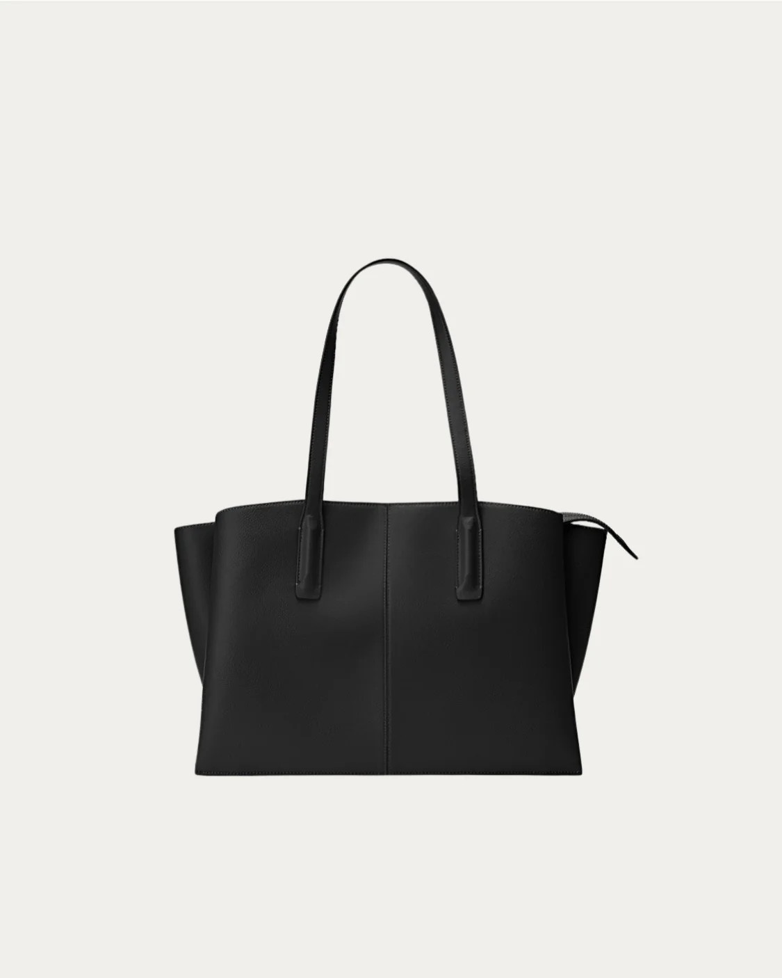 Paloma Tote Black - Luxury Vegan Work Bag | Freja New York