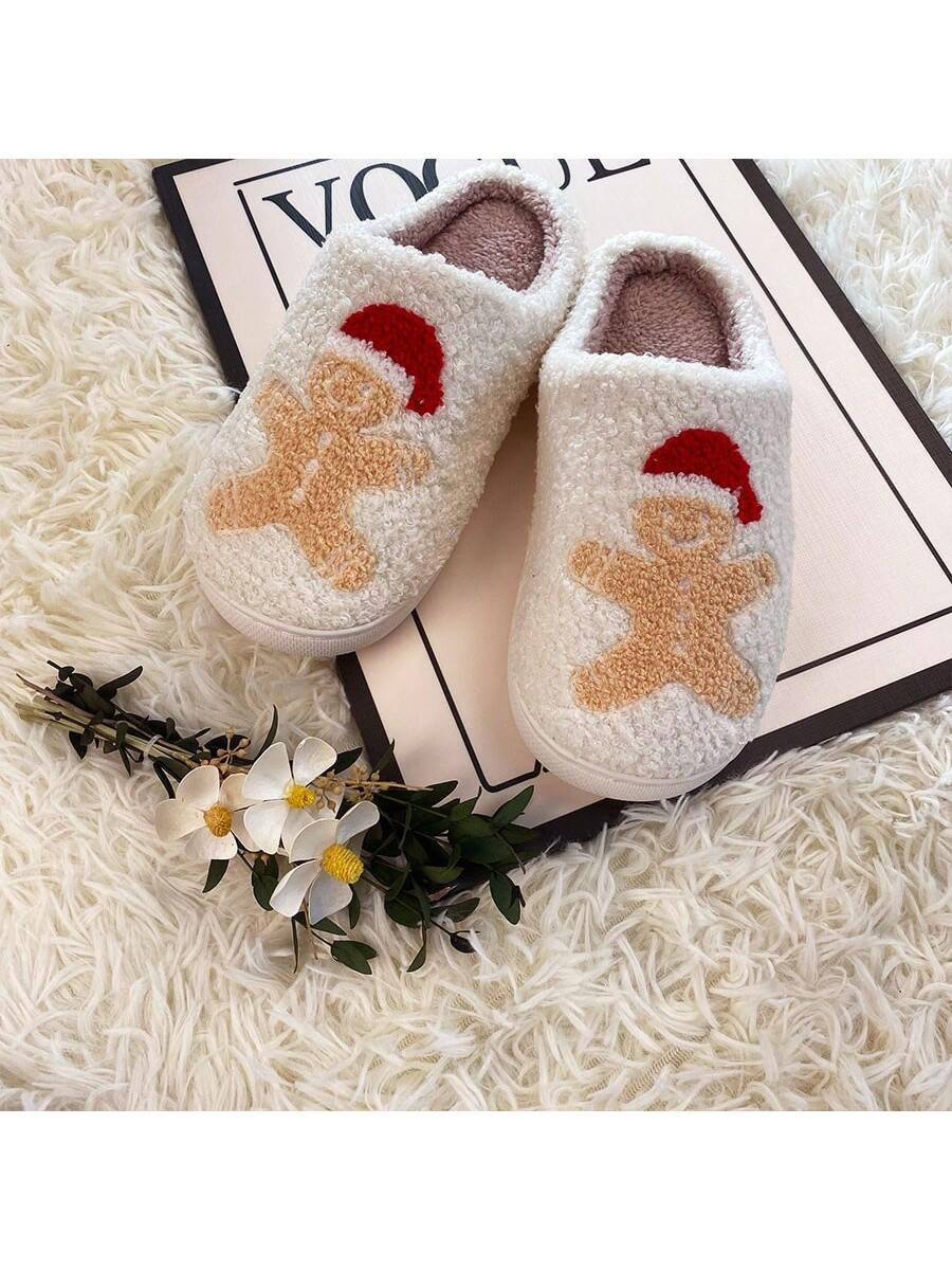 Comfortable Home Christmas Cute Cartoon Pattern Slippers, Non-slip | SHEIN