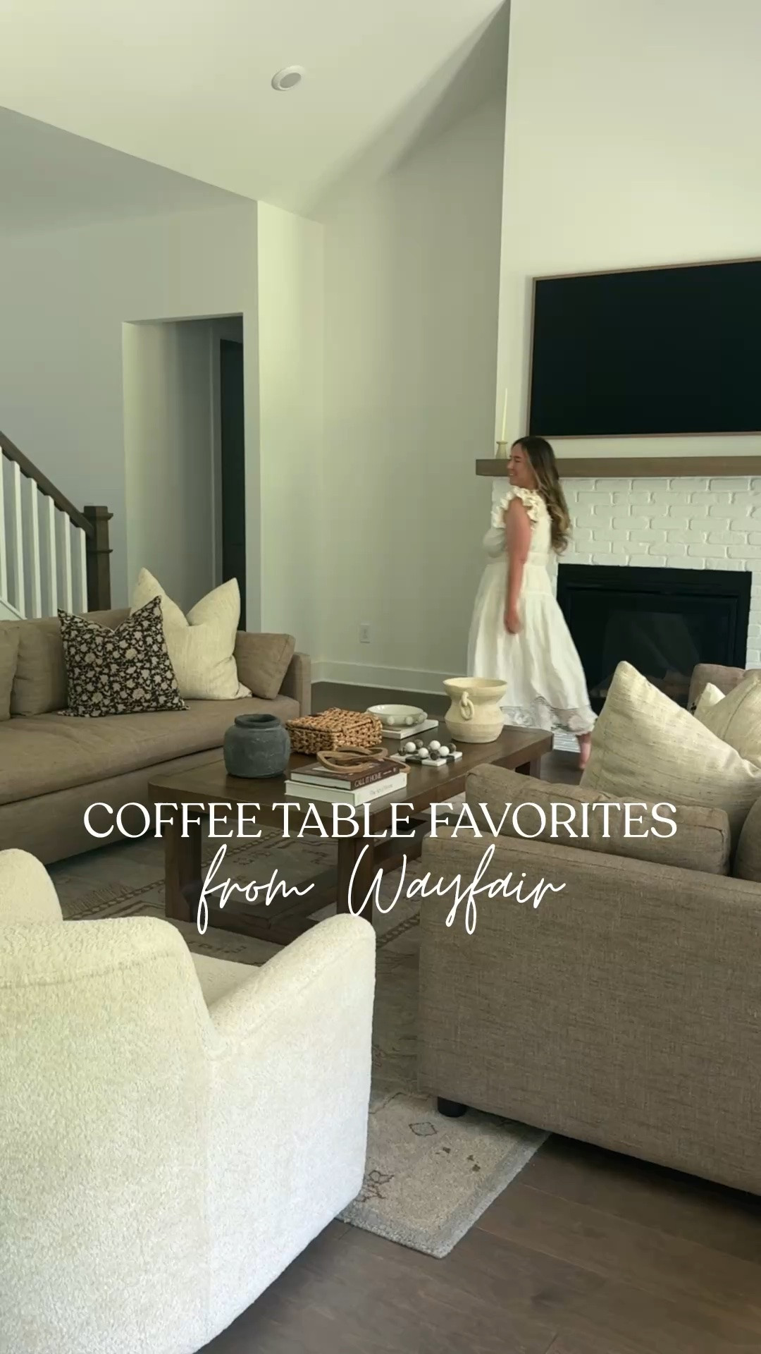 #ad My coffee table & decor essentials from @Wayfair! These make the space feel cozy and inviting! And almost everything is on sale right now too! #wayfair #WayfairPartner

#LTKHome #LTKSaleAlert #LTKSeasonal