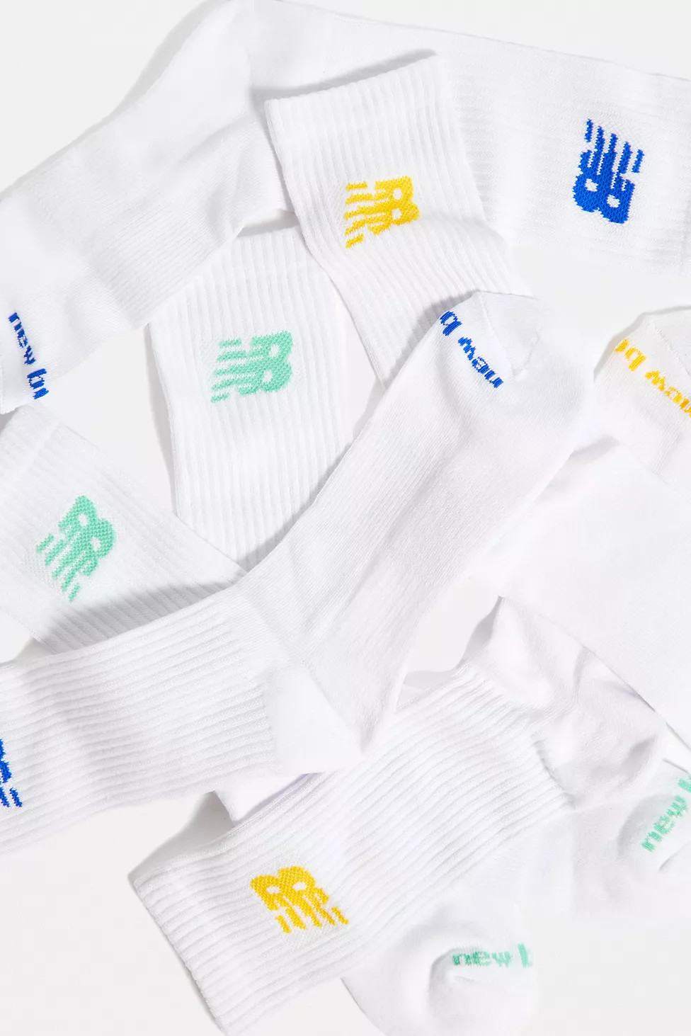 New Balance Yellow, Blue & Turquoise Socks 3-Pack | Urban Outfitters (EU)