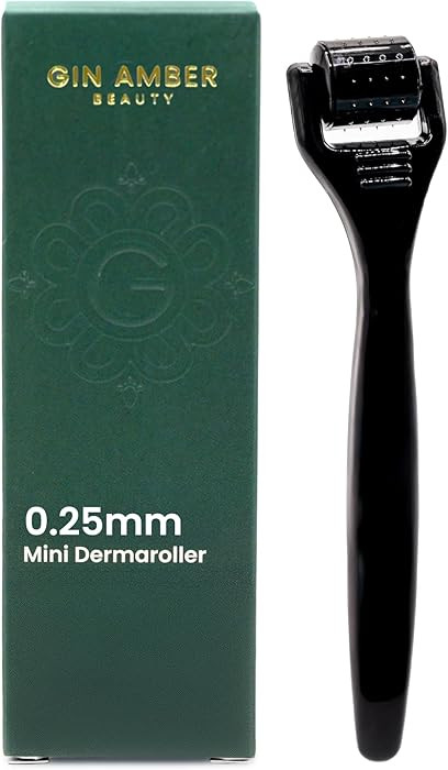 Gin Amber Beauty Mini Derma roller (0.25mm) - 48 Real Individual Needles, Microdermabrasion Devic... | Amazon (US)