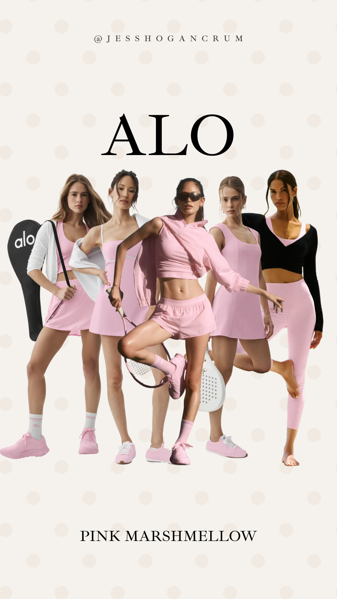 new alo color: pink marshmellow 

new arrivals, new alo yoga, workout sets, pilates outfits, activewear, jess crum 

 