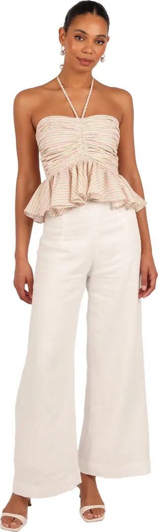 Petal & Pup Yulia Peplum Halter Tank | Nordstrom | Nordstrom