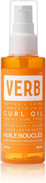 VERB Curl Oil, 3 oz - Define + Shine + Smooth Frizz - for All Curl Types -Silicone Free + No Para... | Amazon (US)