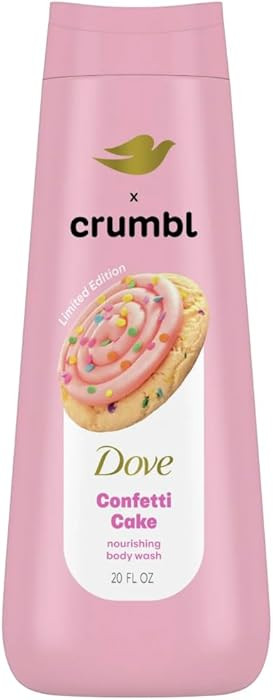 Dove x Crumbl Moisturizing Liquid Body Wash | Confetti Cake | 20oz Wash | Amazon (US)