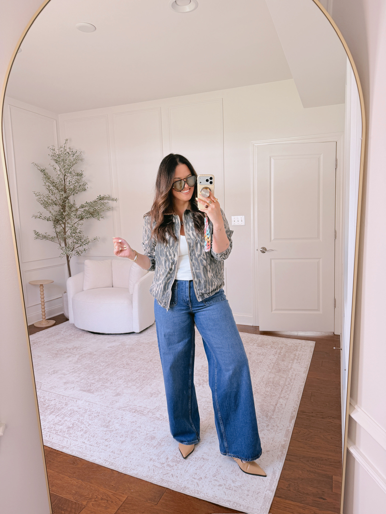 wearing size 14 in the pants, L in the top 

 #LTKSeasonal #LTKMidsize