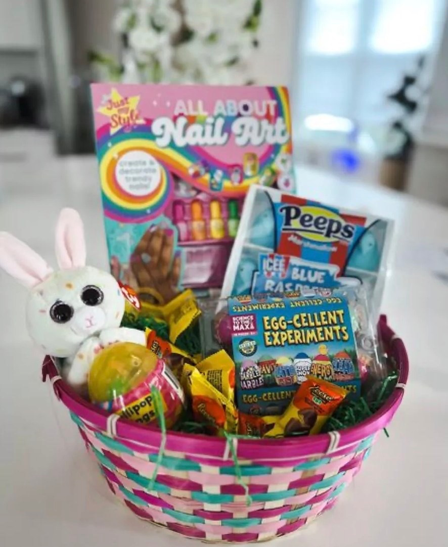 Here are some fun ideas for the girls Easter baskets (we also rounded up ideas for boys)!

mini fidget toys
bunny themed sunglasses
colorful sidewalk chalk
kids lip balm sets
small plush easter toys
paint your own egg kits
bubble wands for spring
kids sticker activity books
mini puzzles for baskets
spring themed hair accessories

#LTKSeasonal #LTKKids #LTKSaleAlert