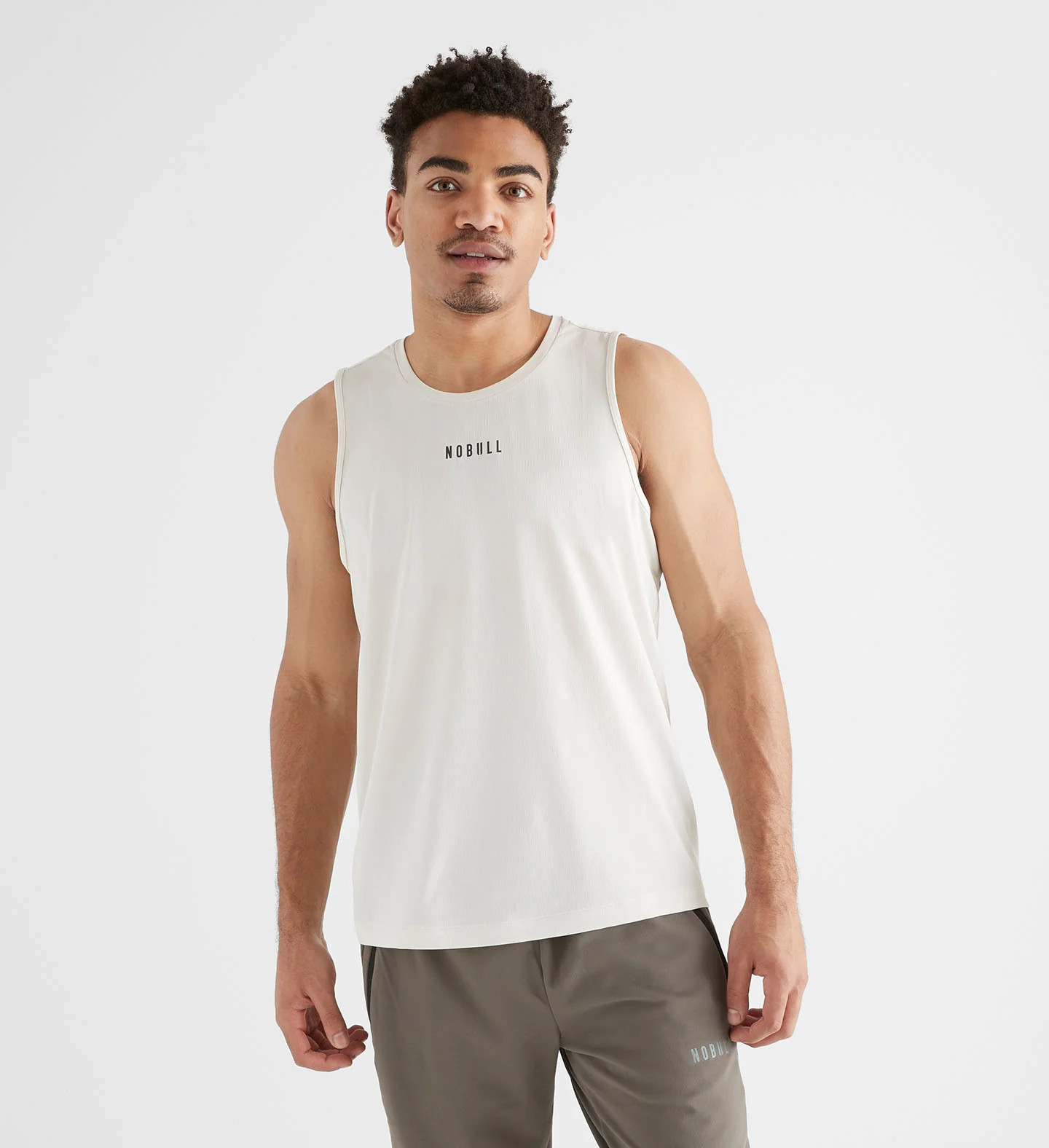 Men's Deltapeak® Micro Textured Tank | Vapor | NOBULL | NOBULL
