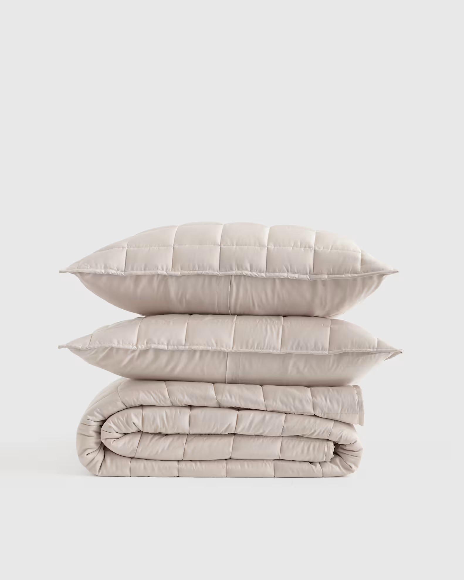 Bamboo Box Quilt Set in Sand | Quince