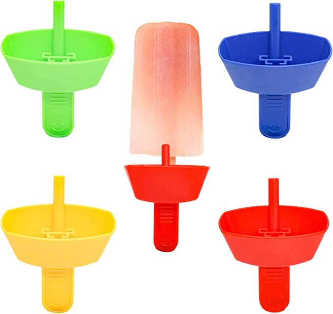 4pcs Drip Free Popsicle Holder - Popsicle Holders for Kids Mess Free Frozen Treats Holder with St... | Amazon (US)