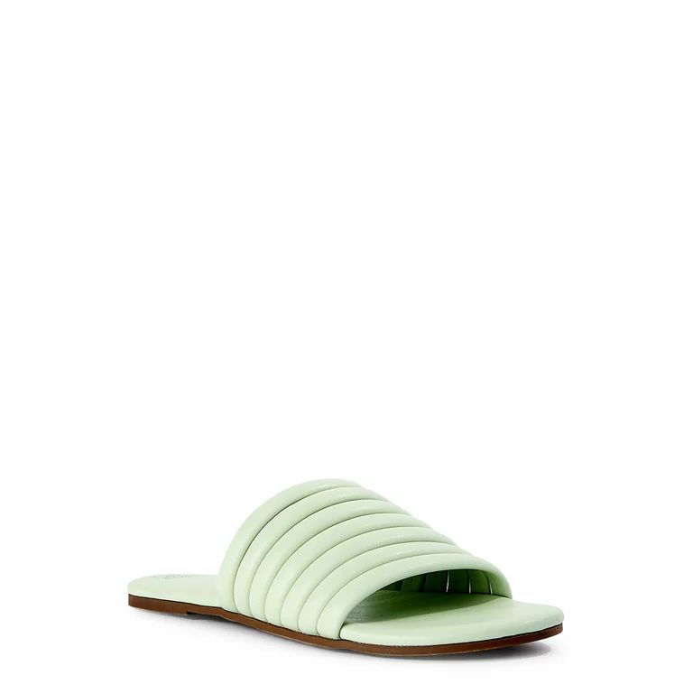 Time and Tru Women's Multi-Band Slide Sandals | Walmart (US)