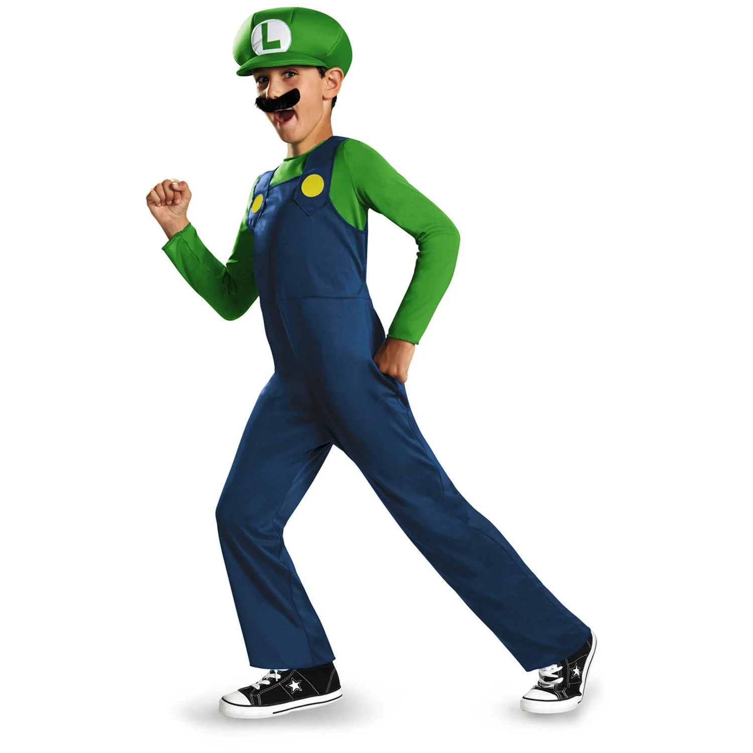 Super Mario Luigi Classic Child Halloween Costume | Walmart (US)