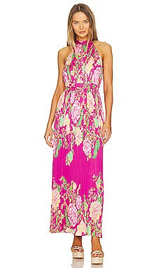 ROCOCO SAND Chloe Long Dress in Fuchsia Pink from Revolve.com | Revolve Clothing (Global)