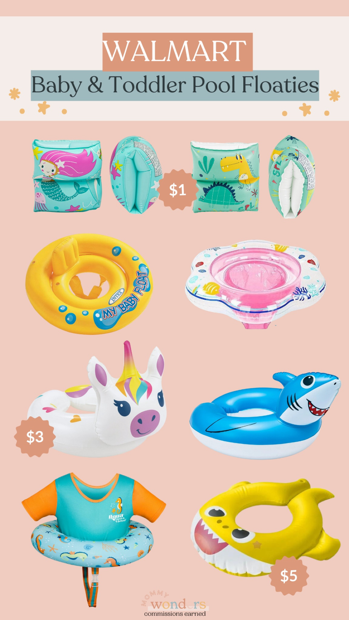 Walmart has baby and & toddler pool floaties in cute and functional designs for this summer! Did I mention they are well priced too! 

#LTKkids #LTKswim #LTKbaby