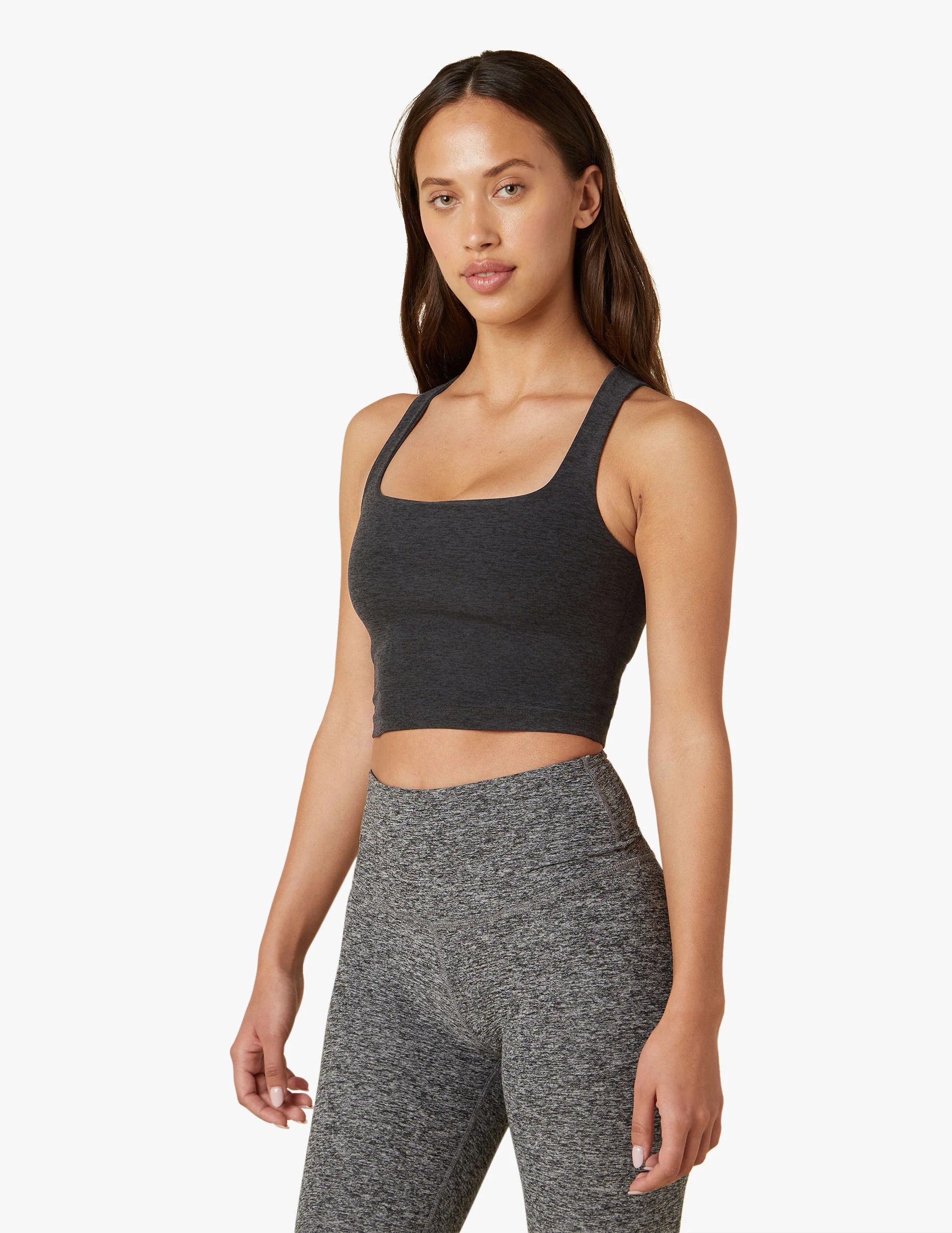 Square Neck Cropped Tank | Beyond Yoga | Beyond Yoga