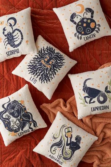 Zodiac Throw Pillow | Urban Outfitters (US and RoW)