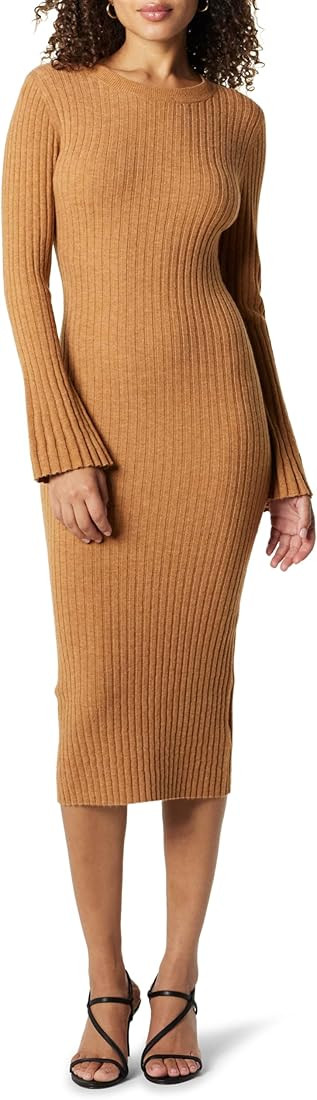 The Drop Women's Fernanda Bell Sleeve Ribbed Sweater Dress | Amazon (US)