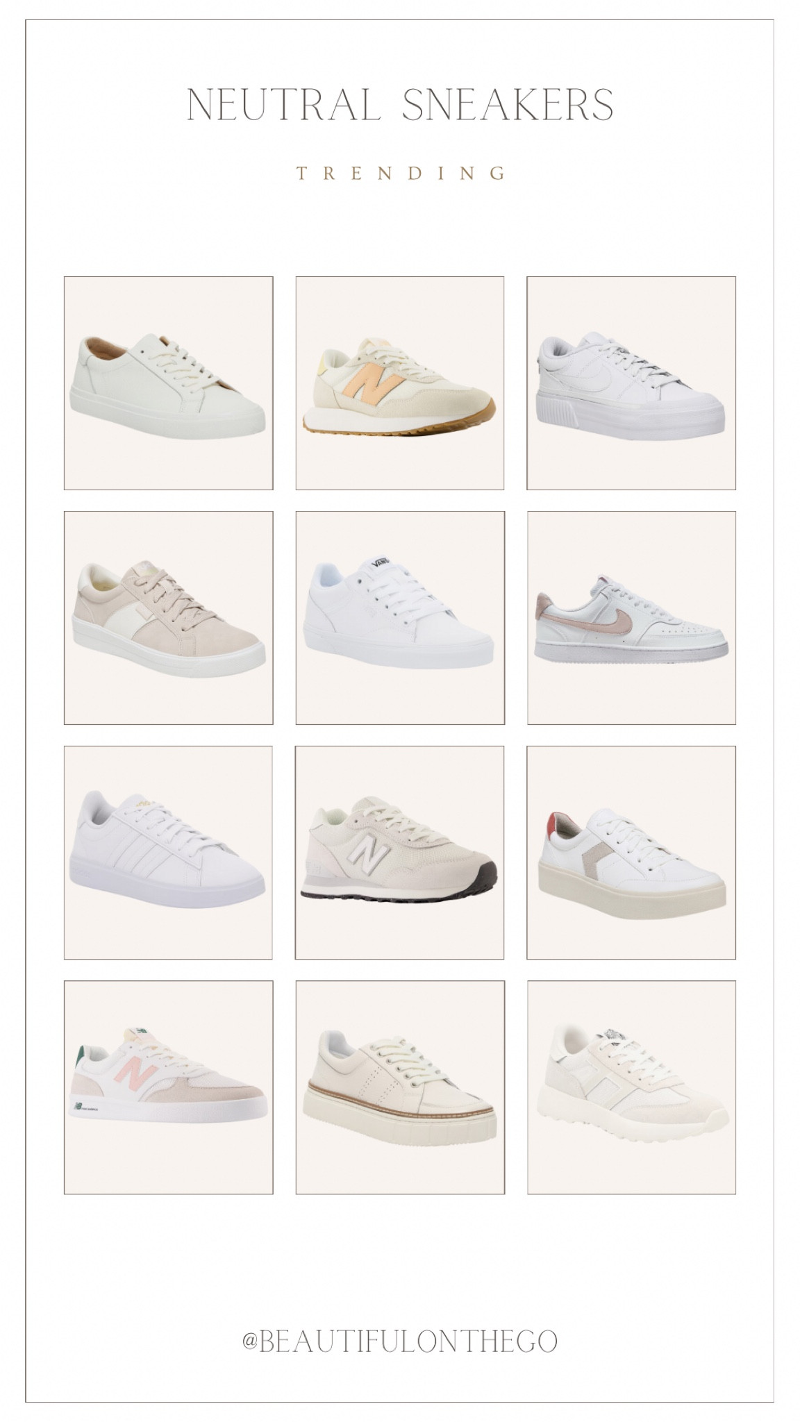Neutral sneakers that are trending! 
White sneakers, Nike, sneakers, fashion, sneakers, casual, sneakers, neutral sneakers . 
#DSW

#LTKshoecrush #LTKfindsunder100 #LTKstyletip