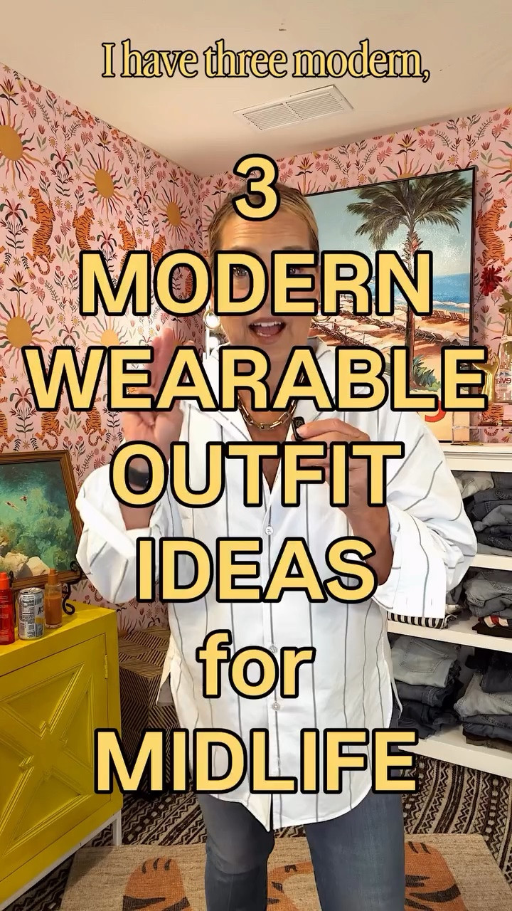 3 Wearable, Modern Outfits for Midlife has been a huge hit with you. You must also be craving simple, classic, chic looks that are, first of all, actually wearable, but then modern and elevated for everyday life in this beautiful life stage. Here are 3 I hope you’ll love, too. - Jill

Follow @shoppixieco for simple, modern outfit ideas created especially for women in midlife. 🤍

These are the kinds of outfits we seem to love most around here: classic pieces, easy combinations and just enough of a current update to make everything feel fresh.

Three modern, wearable outfit ideas for women in their 40s, 50s, 60s and beyond—because getting dressed doesn’t have to be complicated to look really good.

I’m Jill, and I share realistic everyday style for women who want to dress their age…just a little cooler. Think great denim, simple tops, comfortable shoes and pieces you can wear repeatedly—not outfits that only work for Instagram.

I’ve linked pieces so you can recreate these looks or go to your favorite place to shop and find them there, too. 

Which outfit would you wear first: 1, 2 or 3?

Save this post for the next time you don’t know what to wear, send it to a stylish friend, and follow @shoppixieco for more modern midlife outfit ideas.

Comment your thoughts and I’ll send you the links. ✨

#MidlifeStyle #Over50Style #ModernMidlife #OutfitIdeas #EverydayStyle