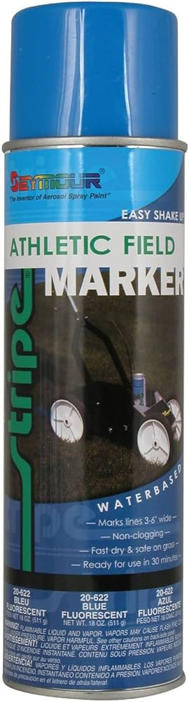 Seymour 20-622 Stripe Athletic Field Marker, Blue Fluorescent | Amazon (US)