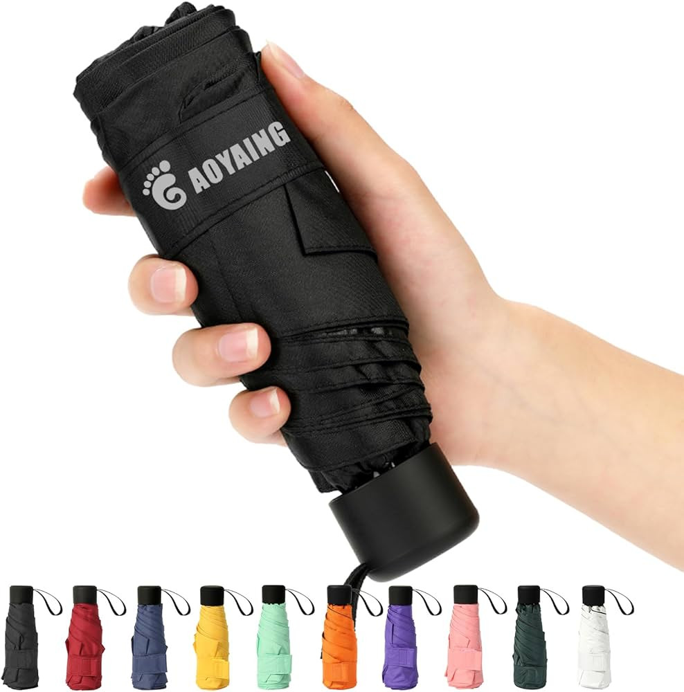 Small Mini Umbrella with Case by GAOYAINIG Light Compact Design Perfect for Travel Lightweight Po... | Amazon (US)