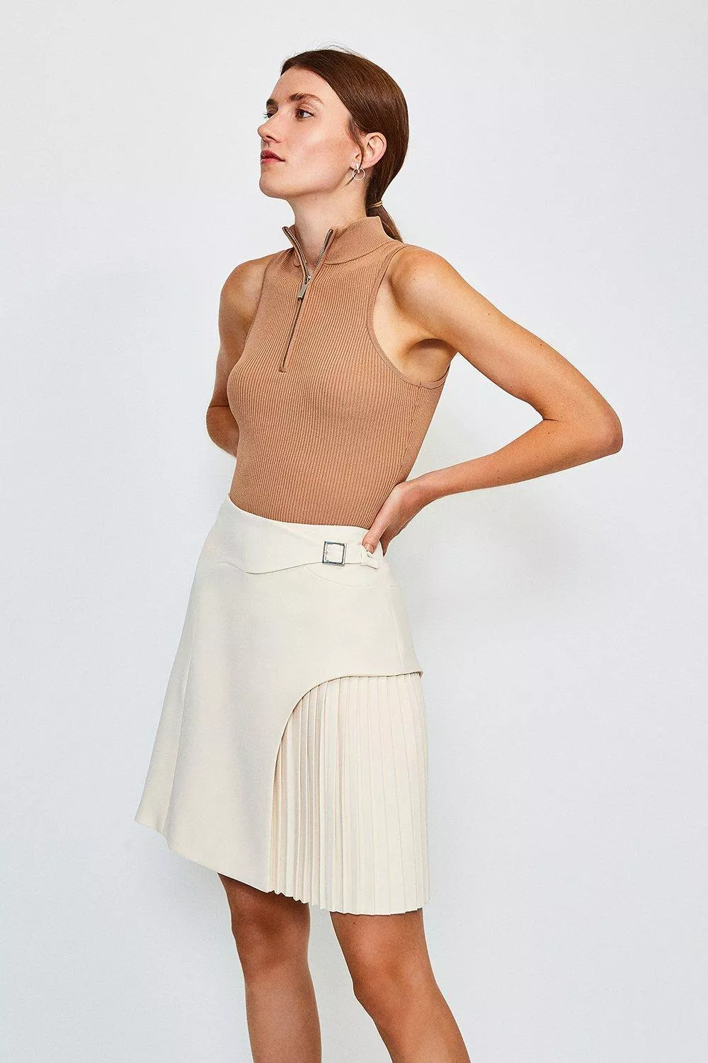 Karen millen pleated outlet mini skirt