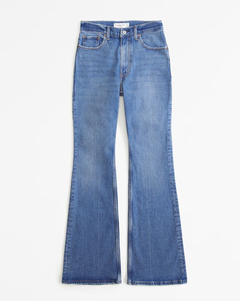 Women's High Rise Vintage Flare Jean | Women's Bottoms | Abercrombie.com | Abercrombie & Fitch (US)